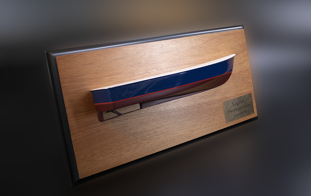 Mainship 30 power boat custom half hull