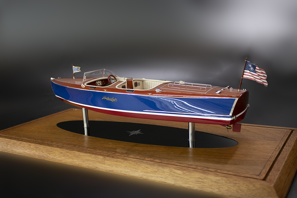 Hacker Craft HC Special Runabout 22 "SERENITY NOW!" model of 18”LOA-CM + DC