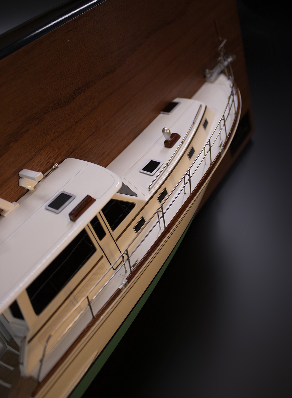 Grand Banks 49 Eastbay custom half model with deck details